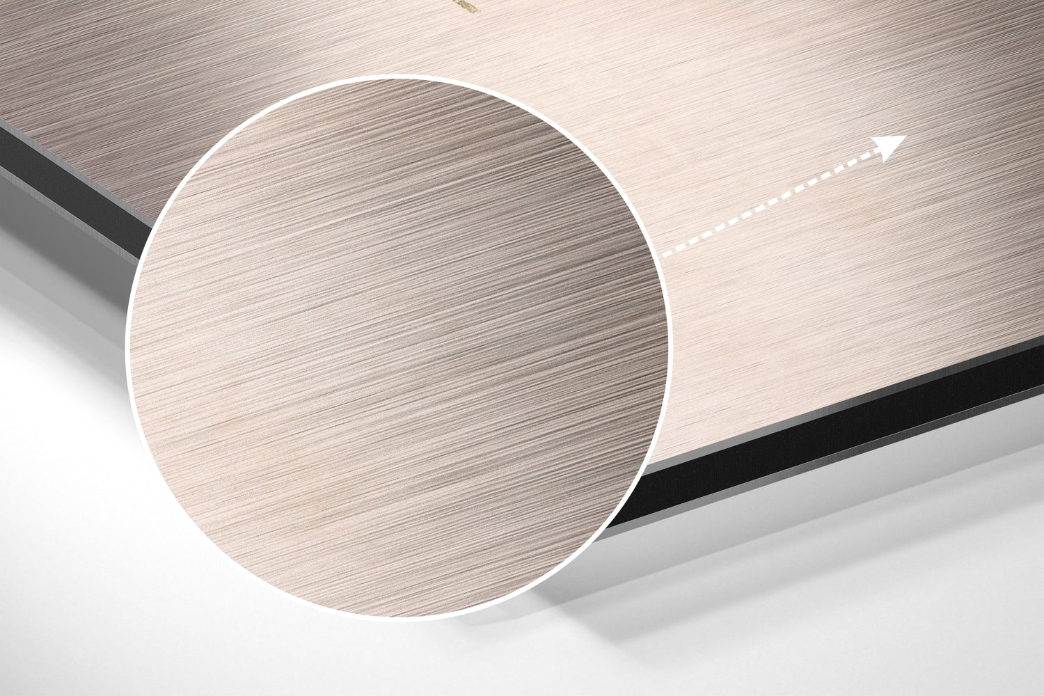 Shapes Brushed Aluminium Dibond Wall Art.