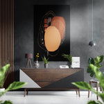 Shapes Brushed Aluminium Dibond Wall Art.