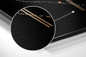 Shapes Brushed Aluminium Dibond Wall Art.