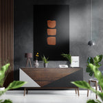 Rocks Brushed Aluminium Dibond Wall Art.