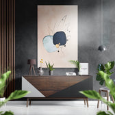 Dots Brushed Aluminium Dibond Wall Art.