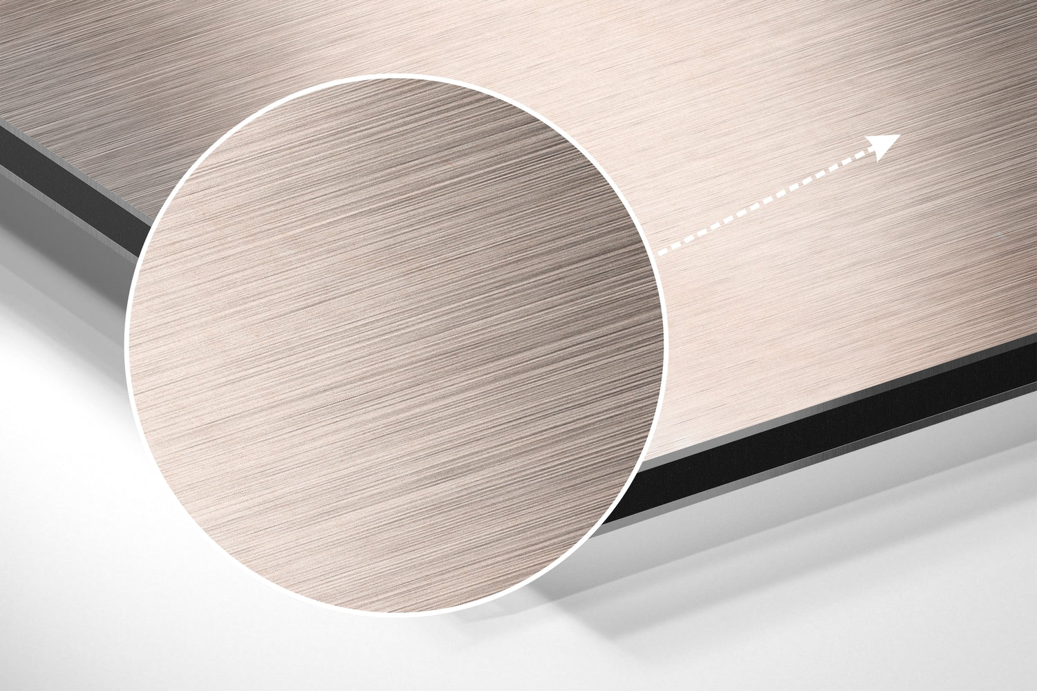 Dots Brushed Aluminium Dibond Wall Art.