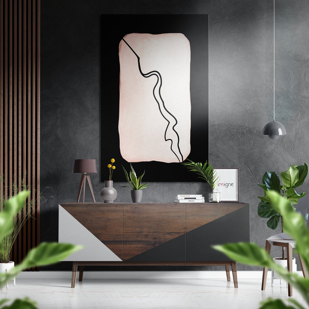 Lines Brushed Aluminium Dibond Wall Art.