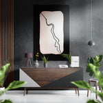 Lines Brushed Aluminium Dibond Wall Art.
