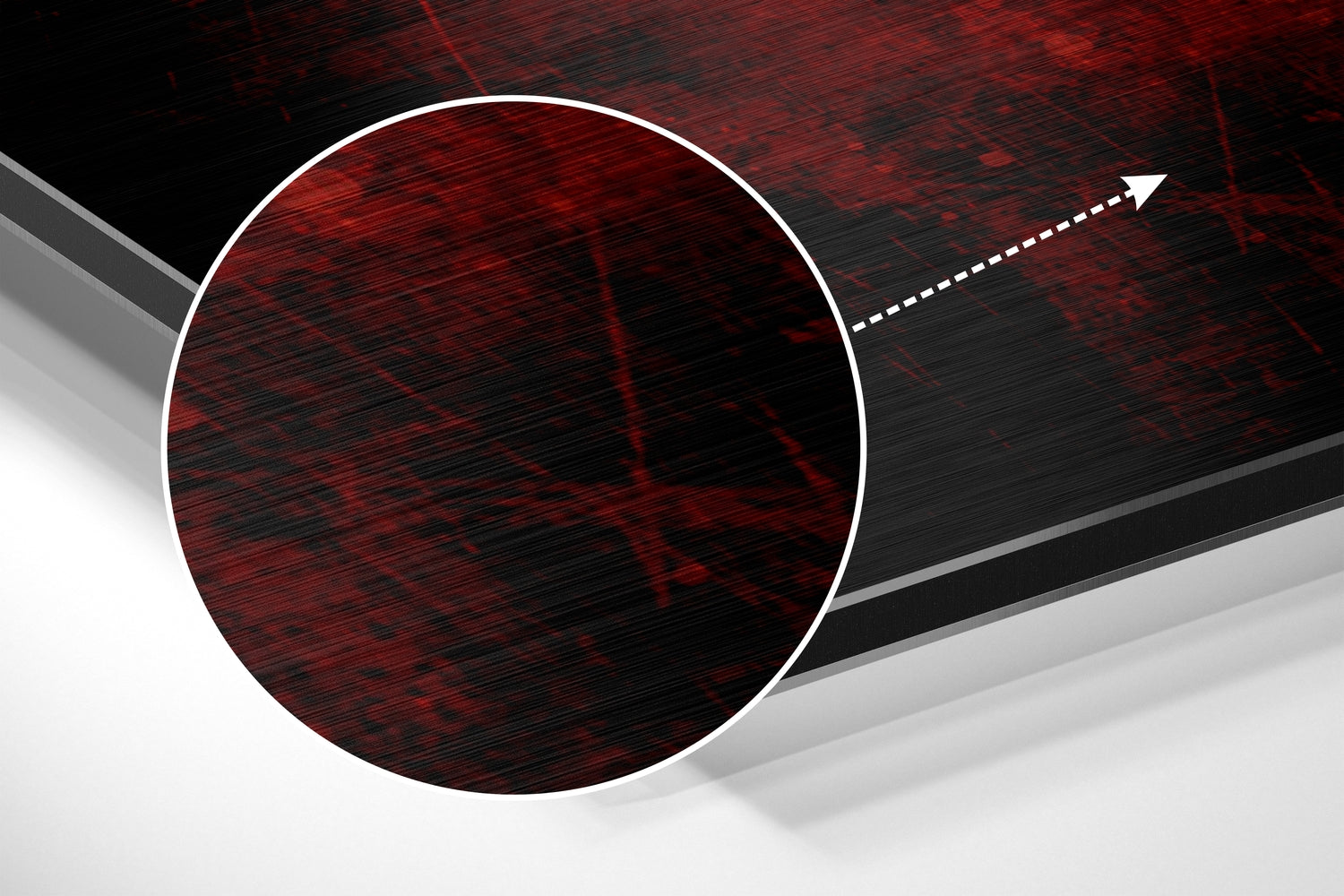 Skull Brushed Aluminium Dibond Wall Art.