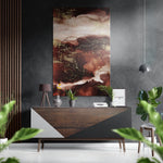 Abstract  Brushed Aluminium Dibond Wall Art.