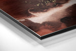 Abstract  Brushed Aluminium Dibond Wall Art.