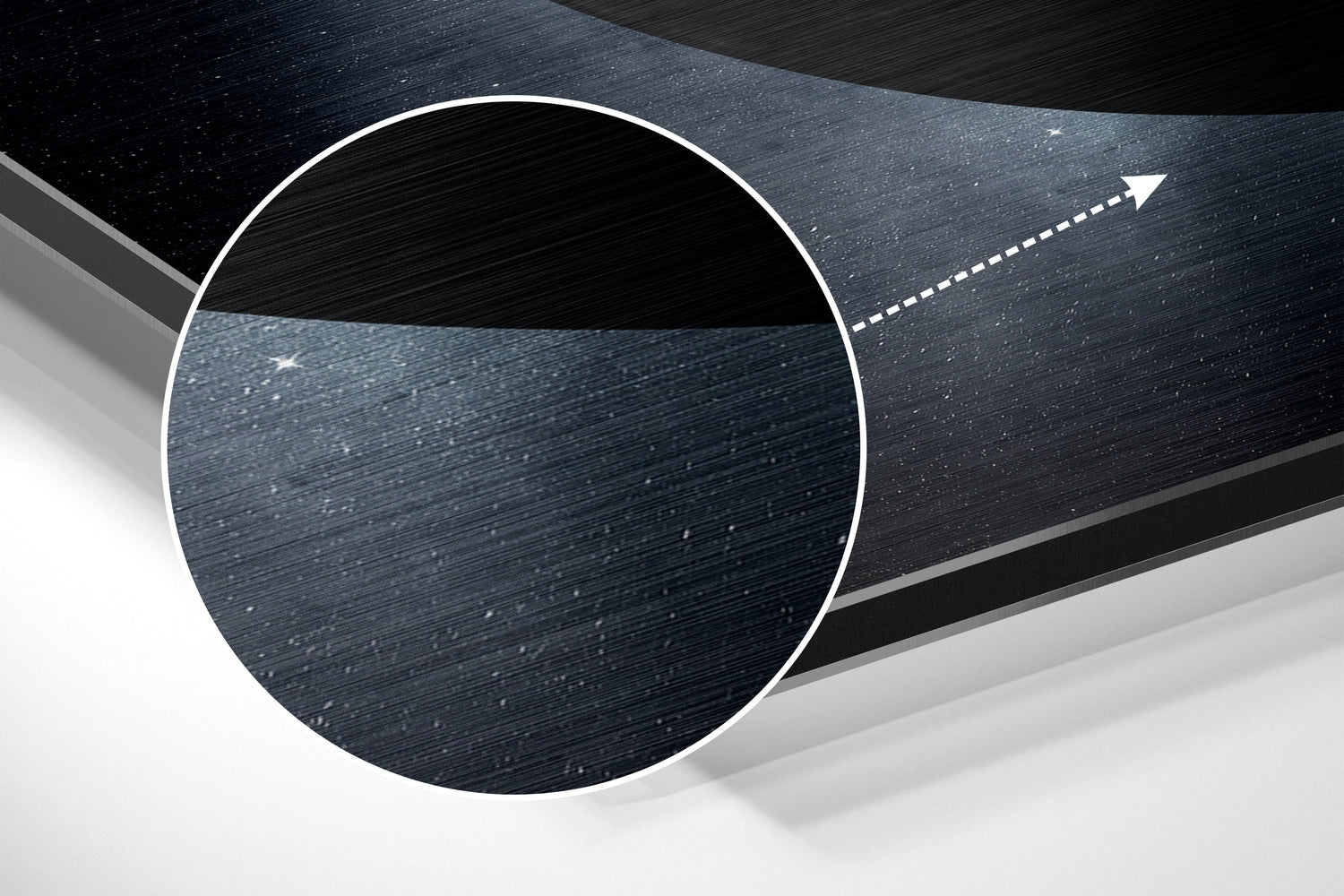 Earth Brushed Aluminium Dibond Wall Art.