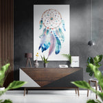 Dream Catcher Brushed Aluminium Dibond Wall Art.