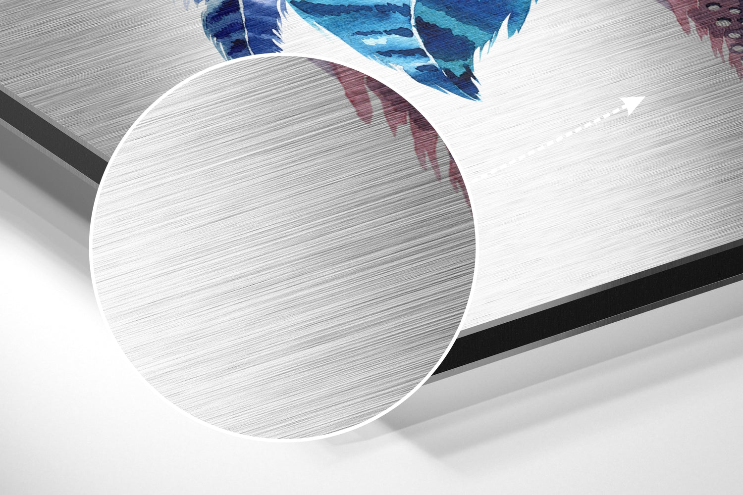 Dream Catcher Brushed Aluminium Dibond Wall Art.