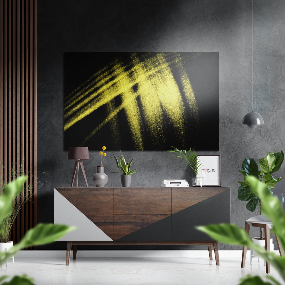 Brushstroke Brushed Aluminium Dibond Wall Art.