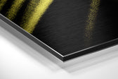 Brushstroke Brushed Aluminium Dibond Wall Art.