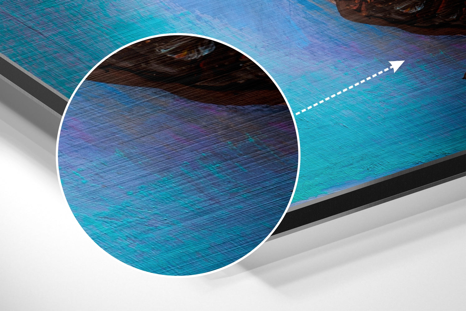 Butterfly Brushed Aluminium Dibond Wall Art.