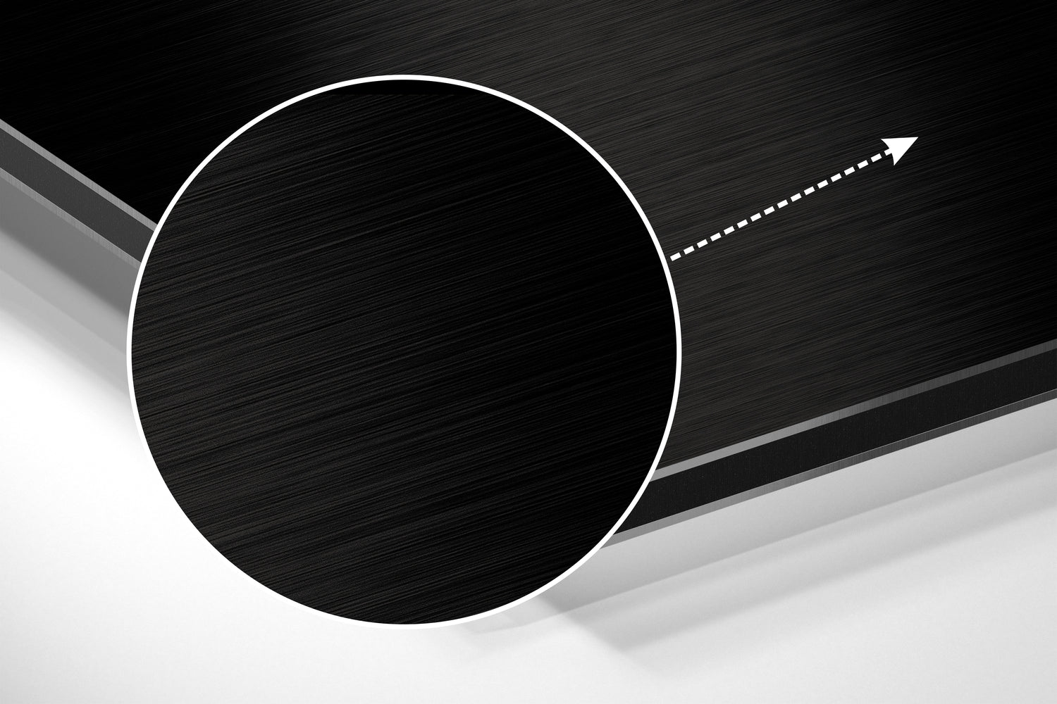 Smoke Brushed Aluminium Dibond Wall Art.