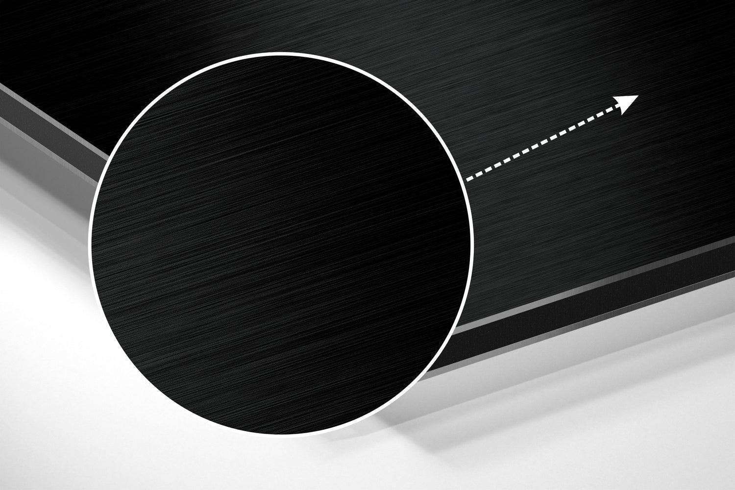 Smoke Brushed Aluminium Dibond Wall Art.