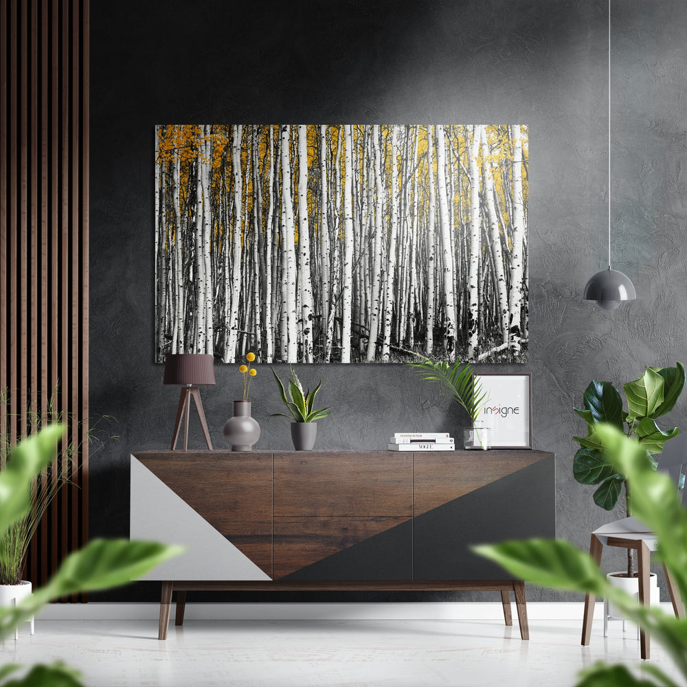 Forest Brushed Aluminium Dibond Wall Art.