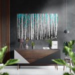 Forest Brushed Aluminium Dibond Wall Art.
