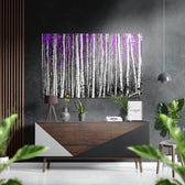 Forest Brushed Aluminium Dibond Wall Art.
