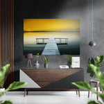 Scaffold Brushed Aluminium Dibond Wall Art.