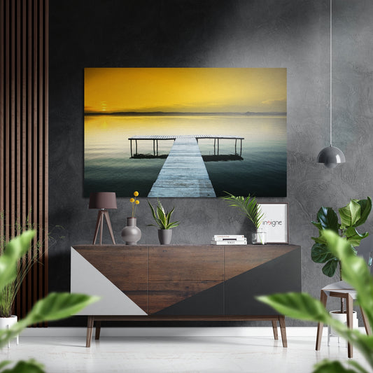Scaffold Brushed Aluminium Dibond Wall Art.