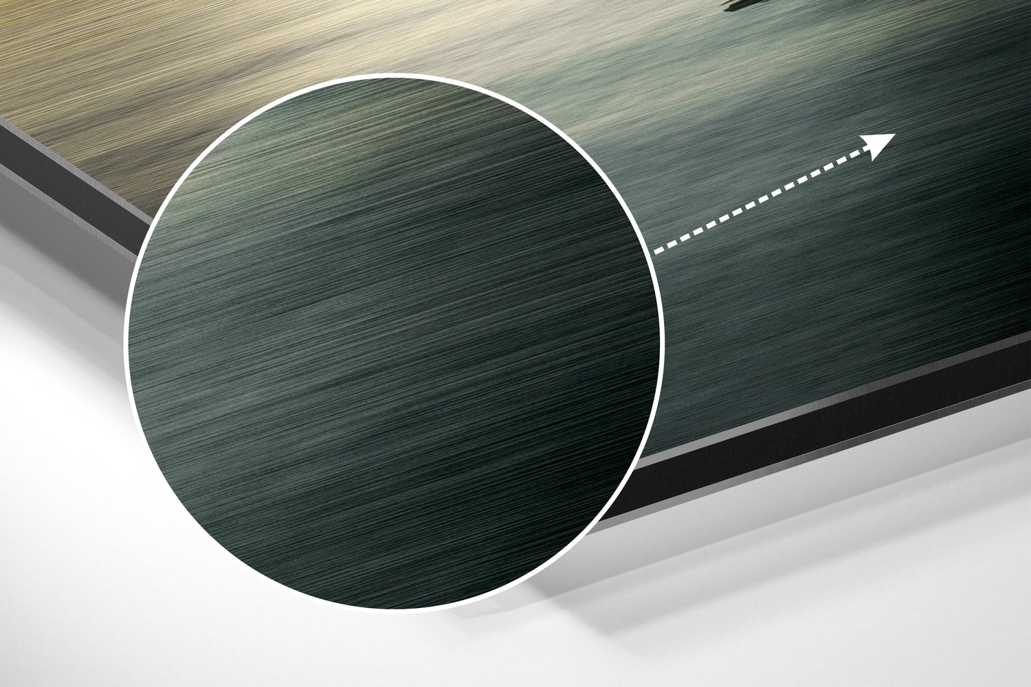 Scaffold Brushed Aluminium Dibond Wall Art.