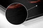 Feather Brushed Aluminium Dibond Wall Art.