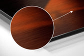 Red Smoke Brushed Aluminium Dibond Wall Art.