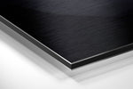 Yellow Ink Brushed Aluminium Dibond Wall Art.