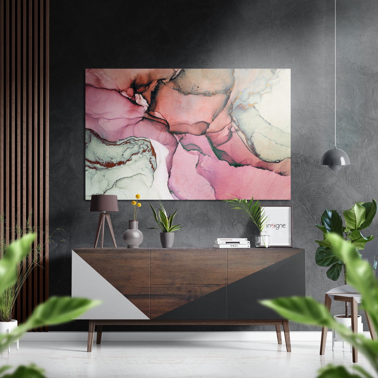 Marbleous Brushed Aluminium Dibond Wall Art