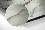 Marbleous Brushed Aluminium Dibond Wall Art.