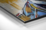 Charlie Chaplin Brushed Aluminium Dibond Wall Art.