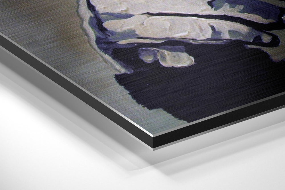 Ape the Thinker Brushed Aluminium Dibond Wall Art.