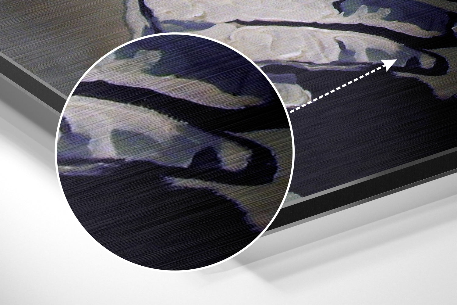 Ape the Thinker Brushed Aluminium Dibond Wall Art.