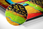 Picasso Style Brushed Aluminium Dibond Wall Art.