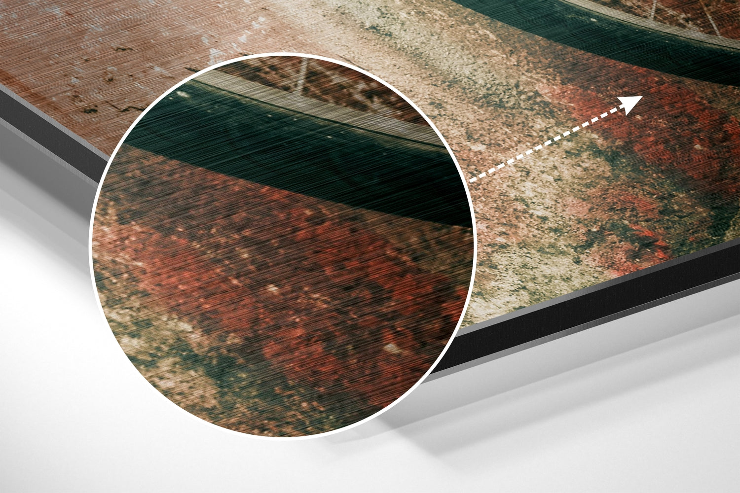 Retro Bcycle  Brushed Aluminium Dibond Wall Art.