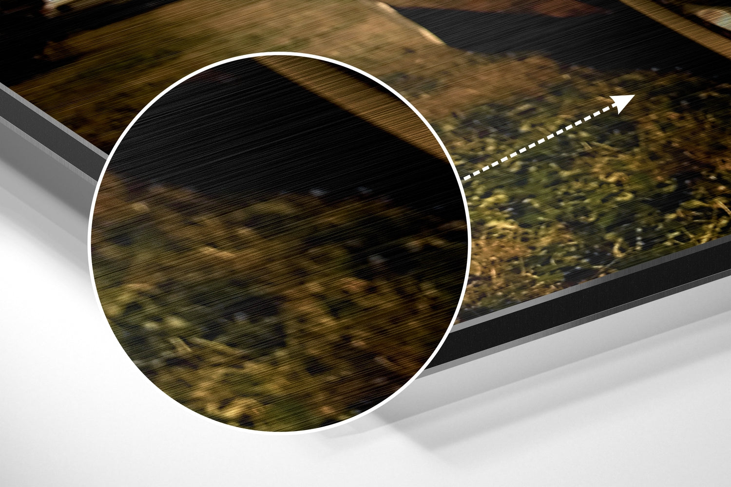 Classical Car Brushed Aluminium Dibond Wall Art.