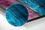 Colorful Wooden Brushed Aluminium Dibond Wall Art.