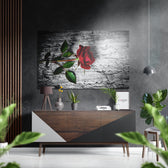 Rose Brushed Aluminium Dibond Wall Art.