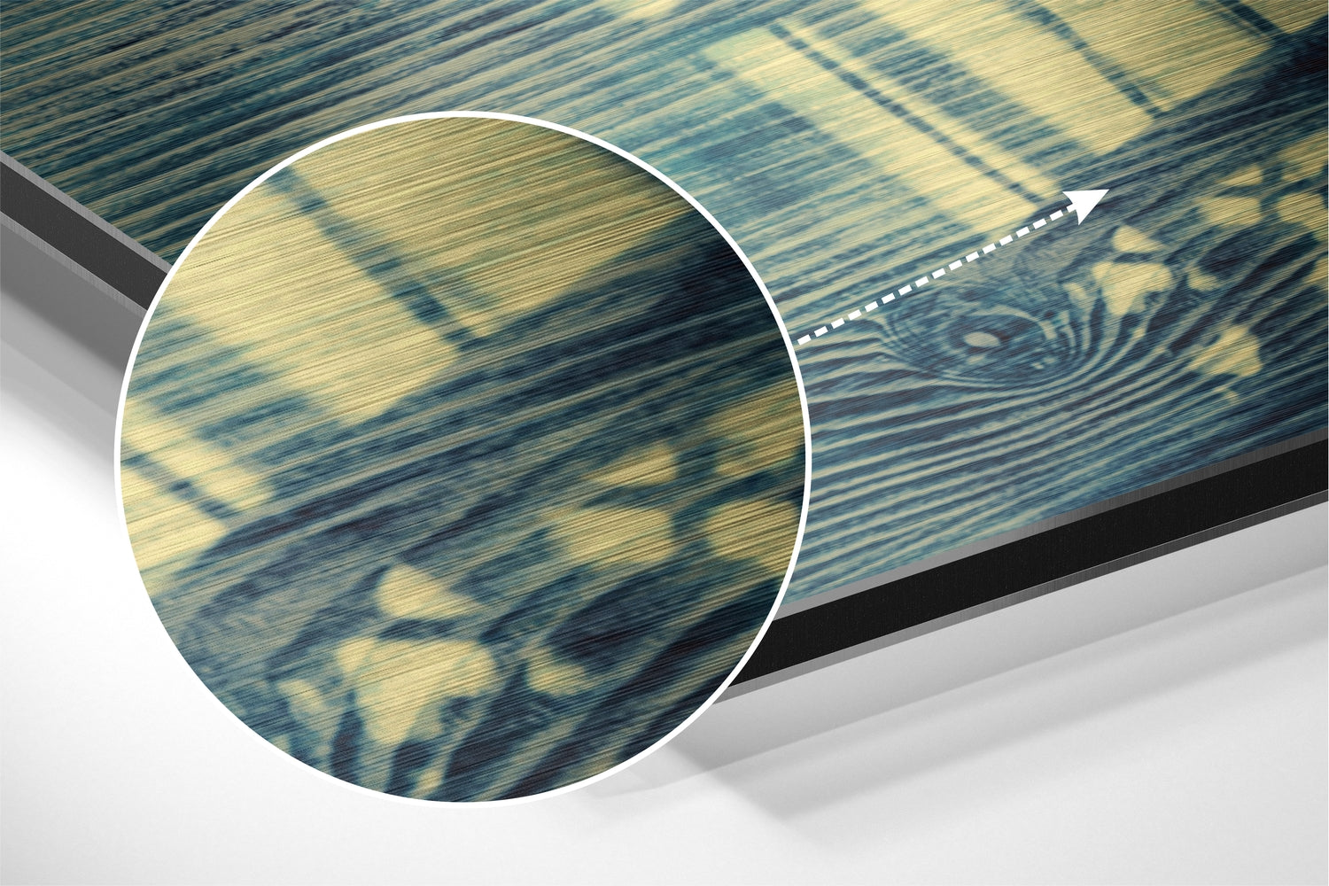 The Cage Brushed Aluminium Dibond Wall Art.