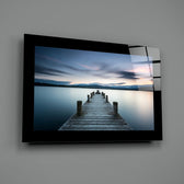 Editorial-photo panel bringing luminous calm to a coastal cottage
