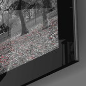 Red Trees close-up showing scarlet canopy and gnarled branches