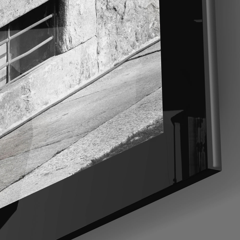 Red Bike Glass Wall Art.