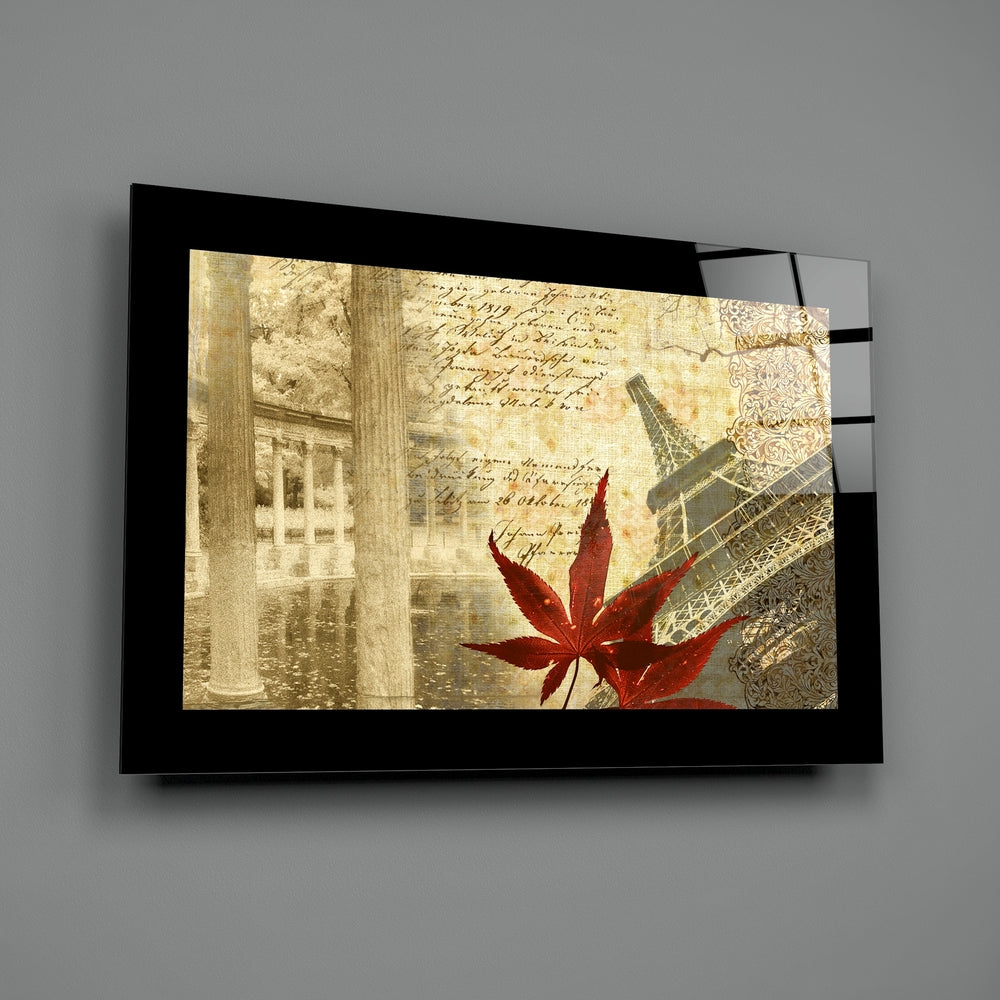 Autumn and Paris Glass Wall Art.
