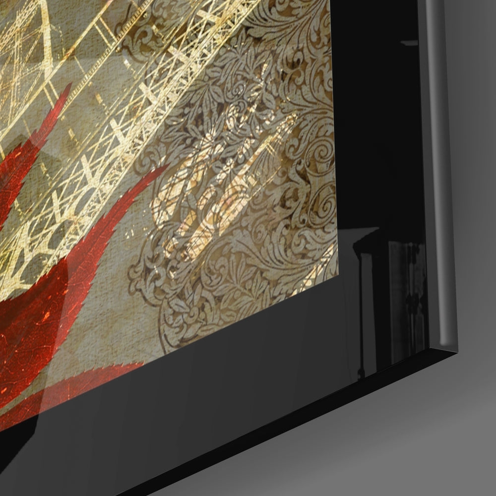 Autumn and Paris Glass Wall Art.