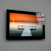 Editorial-photo panel bringing luminous warmth to a coastal cottage