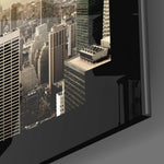 New York close-up showing Empire State Building and rooftops