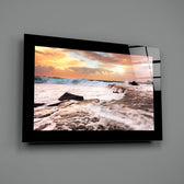 Long-exposure panel bringing dramatic warmth to a study