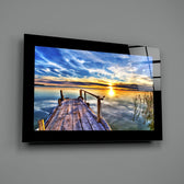 Editorial-photo panel bringing luminous warmth to a coastal cottage