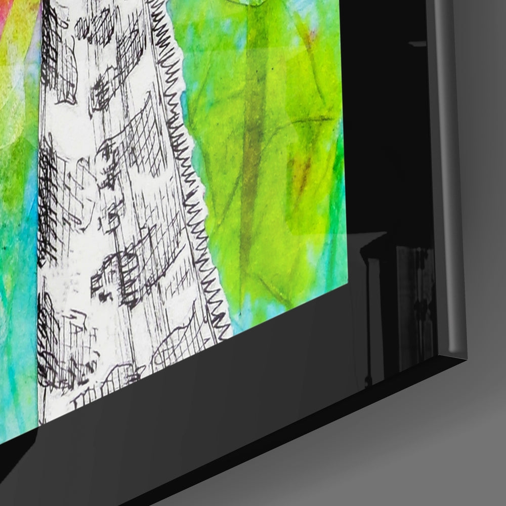 Giraffe Glass Wall Art.