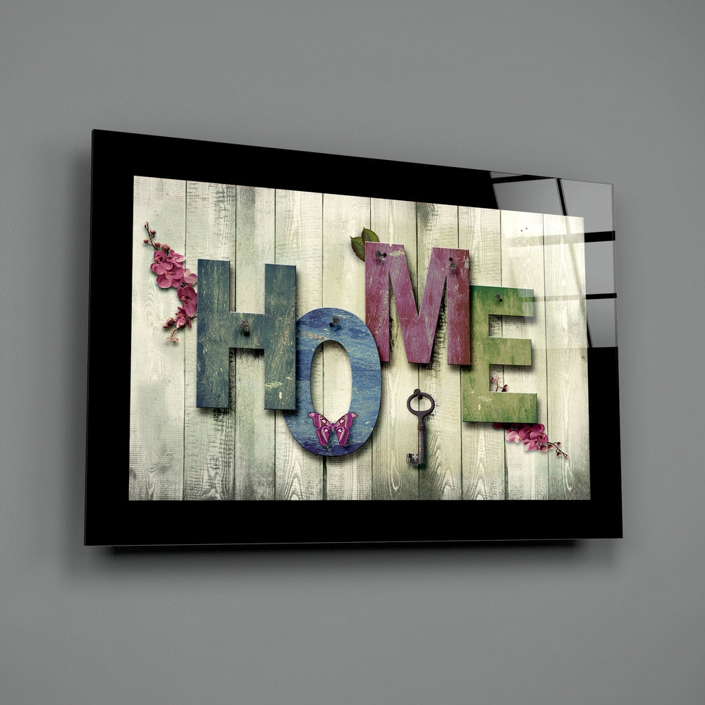 Home Glass Wall Art.